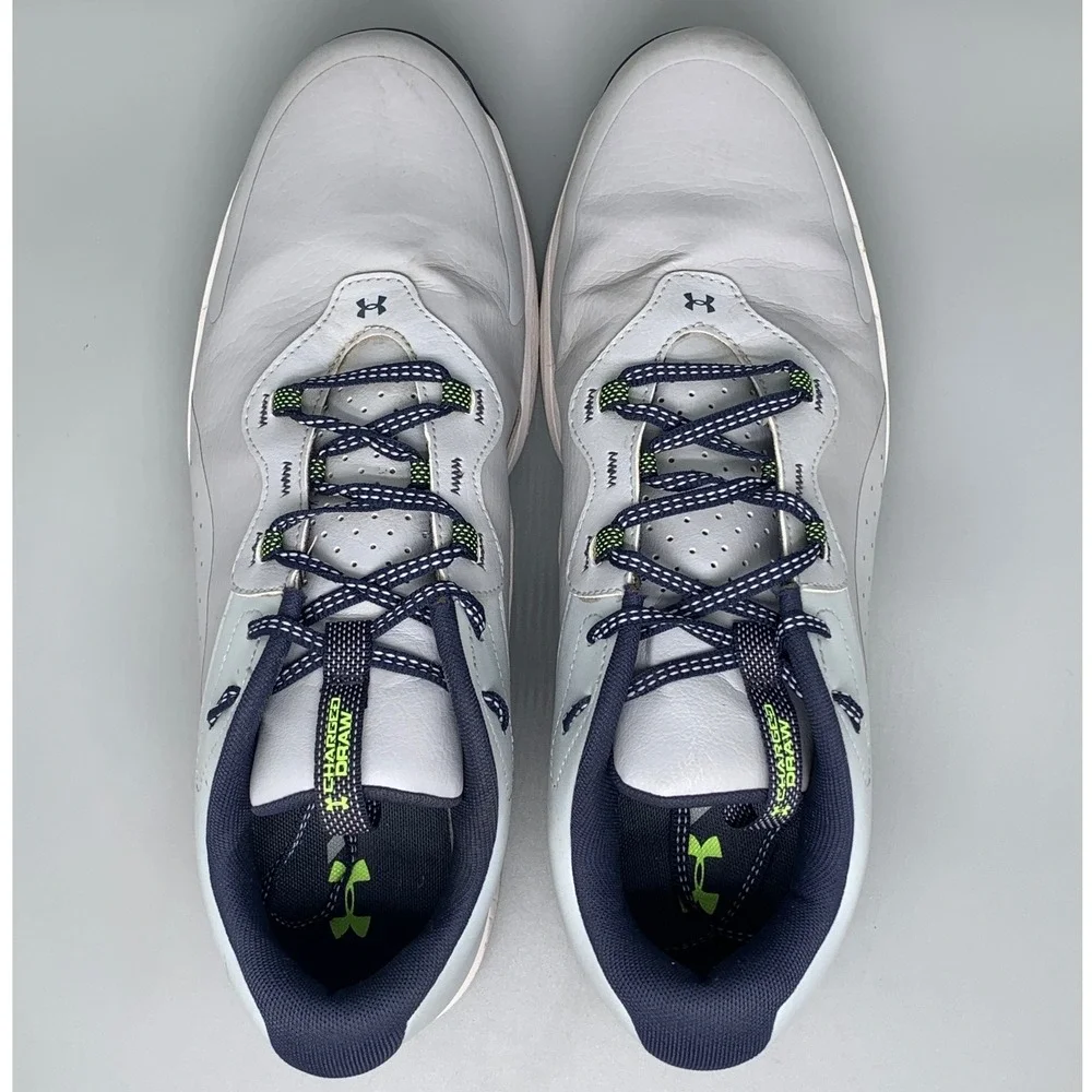 Under Armour Charged Draw 2‎ Gray Golf Cleats 3026398-101 Men's Sz 11